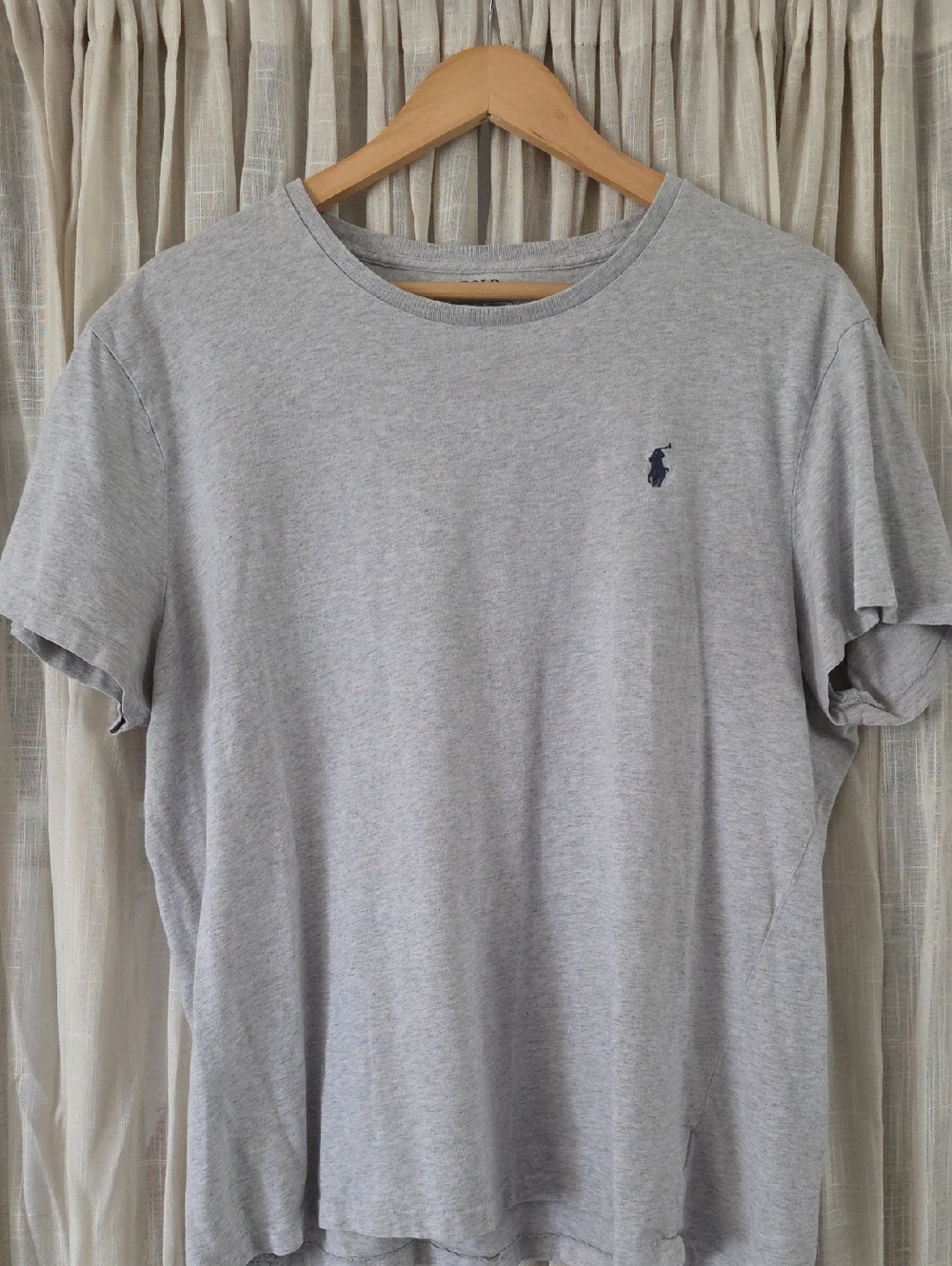 Polo by Ralph Lauren Light Gray Crew Neck Tee with Navy Pony